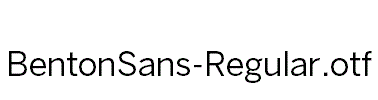 BentonSans-Regular