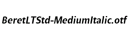 BeretLTStd-MediumItalic