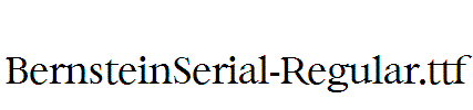 BernsteinSerial-Regular