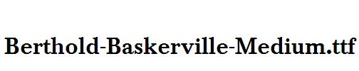 Berthold-Baskerville-Medium