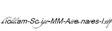 Bickham-Script-MM-Alternates-I