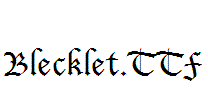 Blecklet