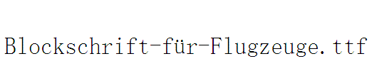 Blockschrift-für-Flugzeuge