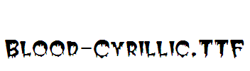 Blood-Cyrillic