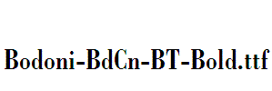 Bodoni-BdCn-BT-Bold