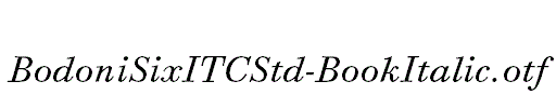 BodoniSixITCStd-BookItalic