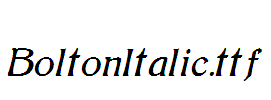 BoltonItalic