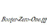 Booter-Zero-One