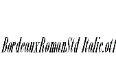 BordeauxRomanStd-Italic