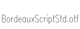 BordeauxScriptStd