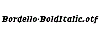 Bordello-BoldItalic