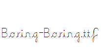 Boring-Boring