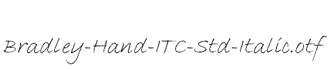 Bradley-Hand-ITC-Std-Italic