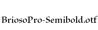 BriosoPro-Semibold