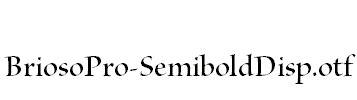 BriosoPro-SemiboldDisp