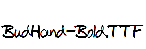 BudHand-Bold