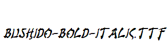 Bushido-Bold-Italic