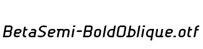 BetaSemi-BoldOblique