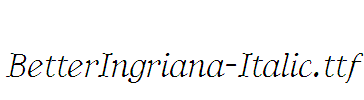 BetterIngriana-Italic