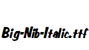 Big-Nib-Italic