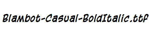 Blambot-Casual-BoldItalic