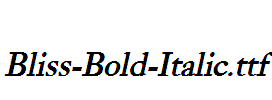 Bliss-Bold-Italic