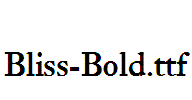 Bliss-Bold