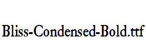 Bliss-Condensed-Bold