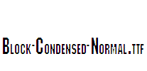 Block-Condensed-Normal