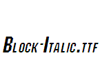 Block-Italic