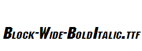 Block-Wide-BoldItalic