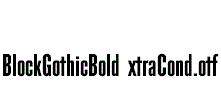 BlockGothicBoldExtraCond