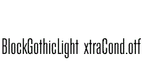 BlockGothicLightExtraCond