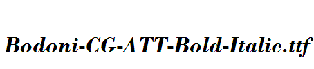 Bodoni-CG-ATT-Bold-Italic