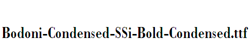 Bodoni-Condensed-SSi-Bold-Condensed