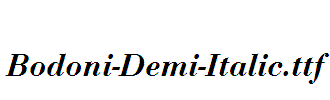 Bodoni-Demi-Italic