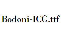 Bodoni-ICG