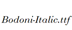 Bodoni-Italic