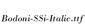 Bodoni-SSi-Italic