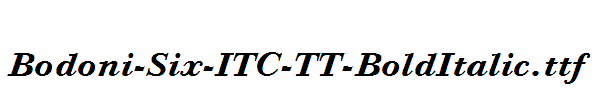 Bodoni-Six-ITC-TT-BoldItalic