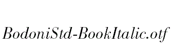 BodoniStd-BookItalic