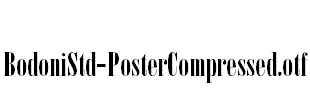 BodoniStd-PosterCompressed