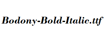 Bodony-Bold-Italic