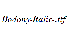 Bodony-Italic-