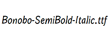 Bonobo-SemiBold-Italic