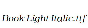 Book-Light-Italic