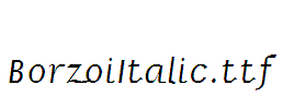 BorzoiItalic