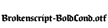 Brokenscript-BoldCond