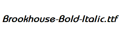 Brookhouse-Bold-Italic