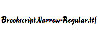 BrookscriptNarrow-Regular